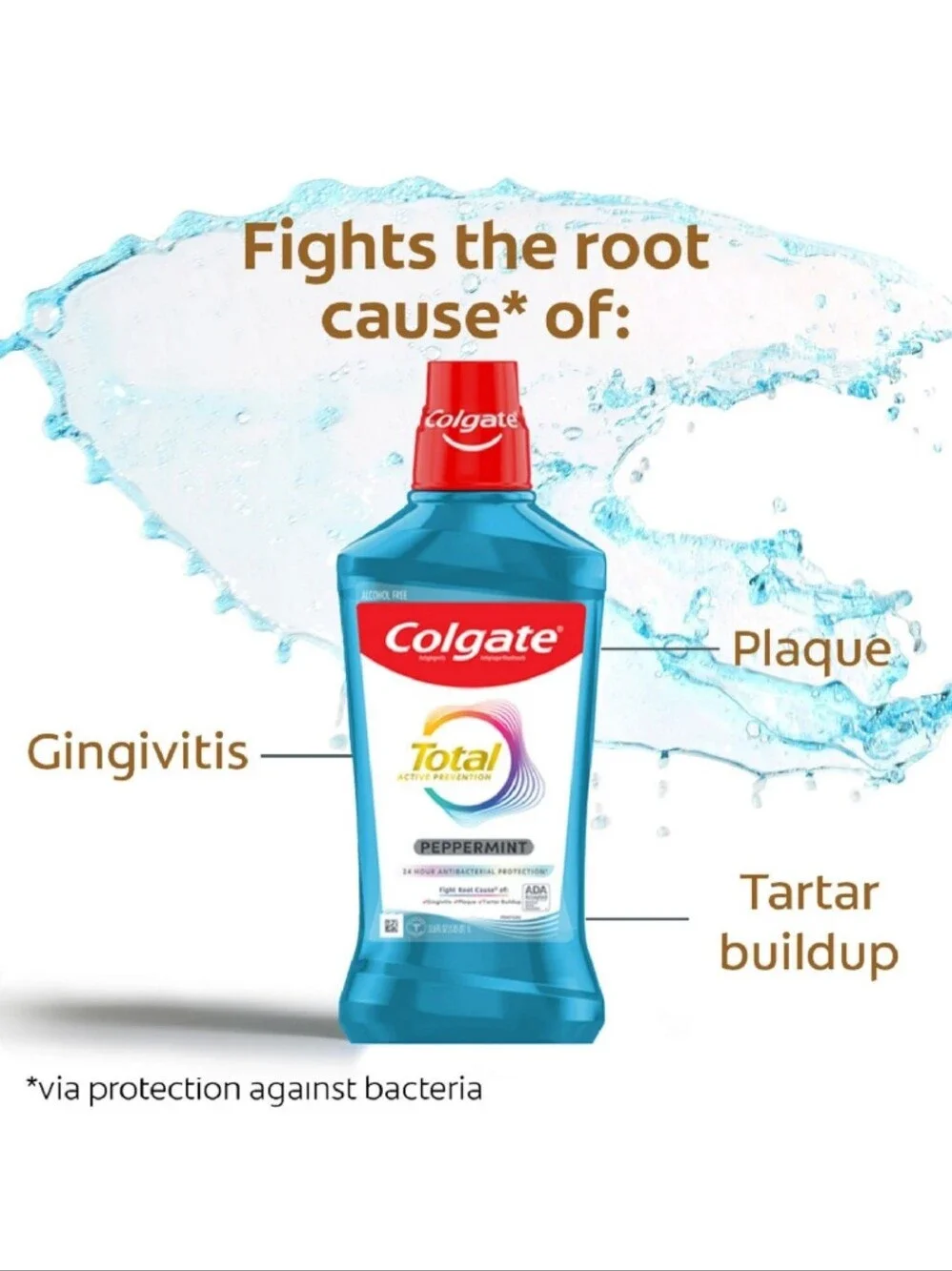 ⭐4/$15 Colgate Total Pro-Shield Mouthwash Peppermint